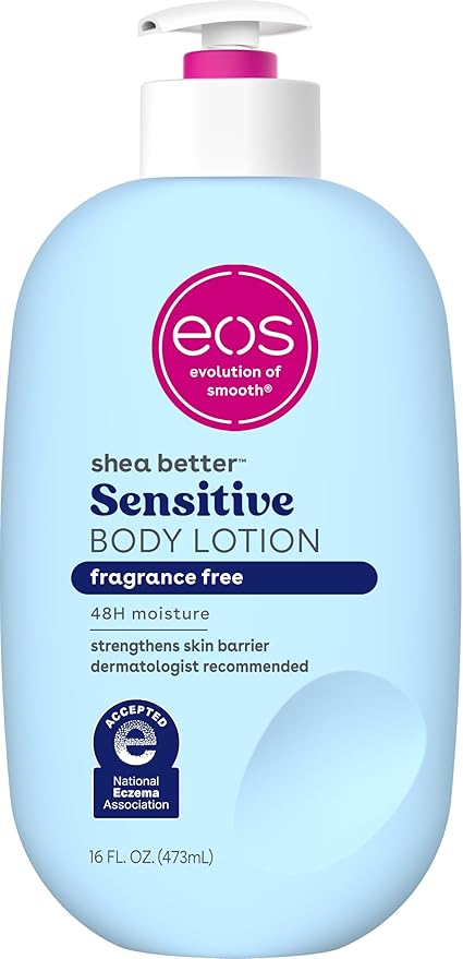 eos Shea Better Body Lotion Pomegranate Raspberry, 24-Hour Moisture Skin Care,