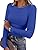 ANRABESS Women Long Sleeve Shirts Rib Knit Slim Fit Tops Basic Tee 2025