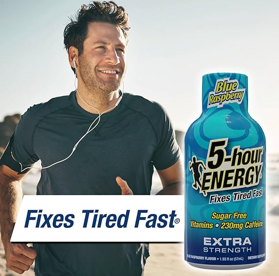5-hour ENERGY Shots Extra Strength, Blue Raspberry Flavor, 30 Count