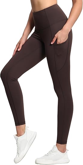 THE GYM PEOPLE Thick High Waist Yoga Pants with Pockets,