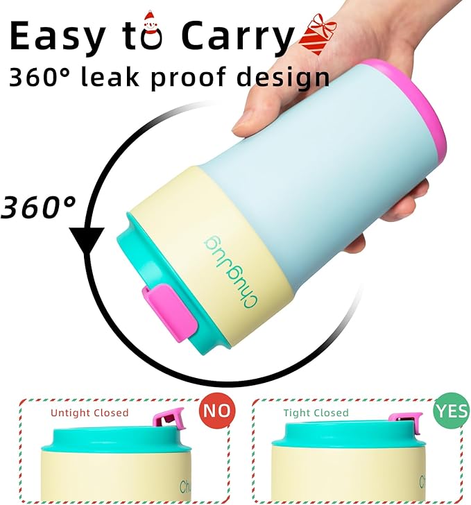 Travel Coffee Mug with Ceramic Coating