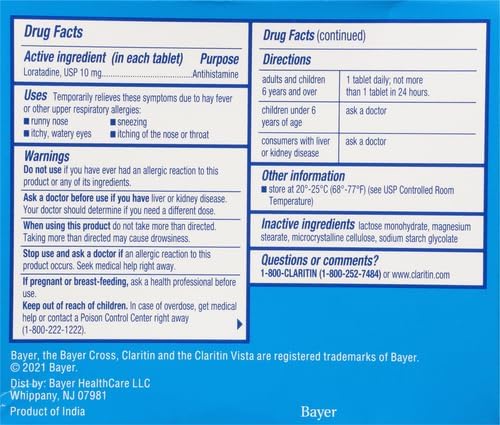 Claritin 24 Hour Non-Drowsy Allergy Tablets