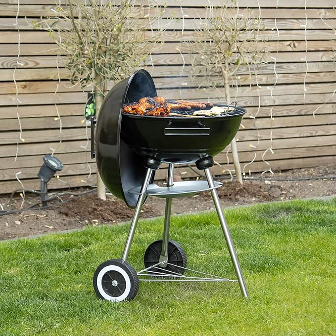 BBQ ROUND KETTLE ON WHEELS