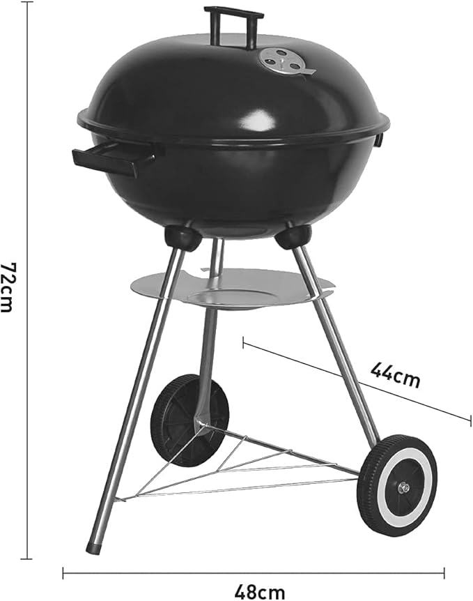 BBQ ROUND KETTLE ON WHEELS