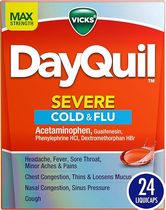 Vicks Day Quil Severe Cold, Flu & Congestion Medicine