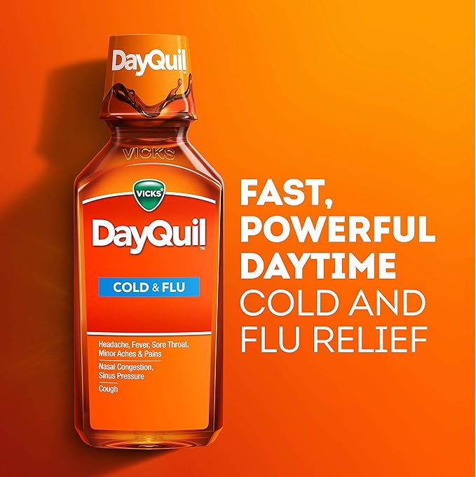 Vicks DayQuil Cold & Flu Relief Liquid 8 fl oz
