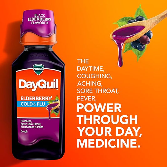 VICKS DayQuil & NyQuil Elderberry Flavor Cold & Flu