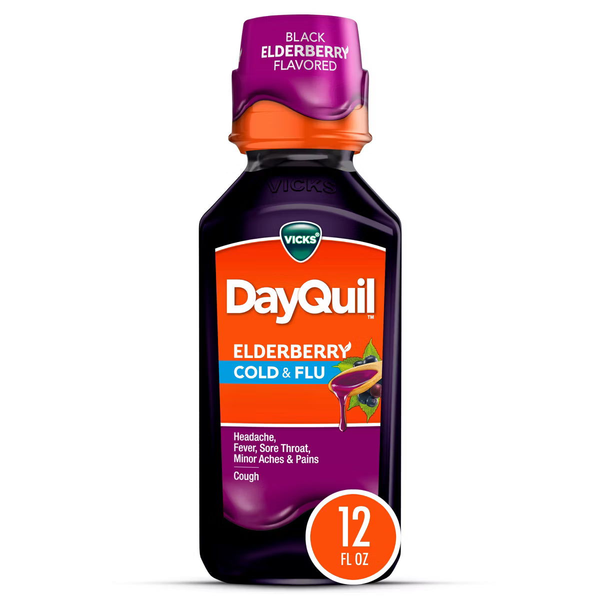 VICKS DayQuil & NyQuil Elderberry Flavor Cold & Flu