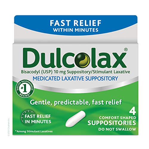 Dulcolax Stimulant Laxative Medicated Suppositories