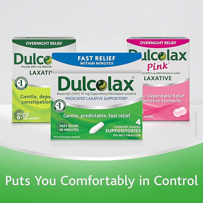 Dulcolax Stimulant Laxative Medicated Suppositories