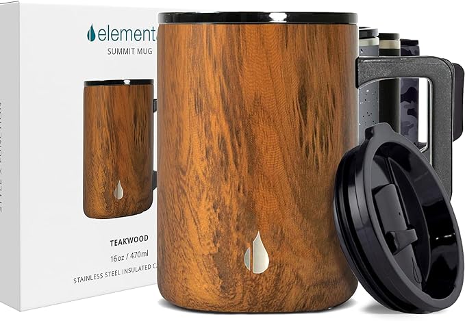 Elemental Insulated Coffee Mug - Triple-Wall Stainless Steel