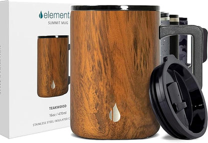 Elemental Insulated Coffee Mug - Triple-Wall Stainless Steel