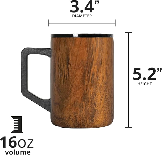 Elemental Insulated Coffee Mug - Triple-Wall Stainless Steel