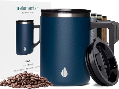 Elemental Insulated Coffee Mug - Triple-Wall Stainless Steel