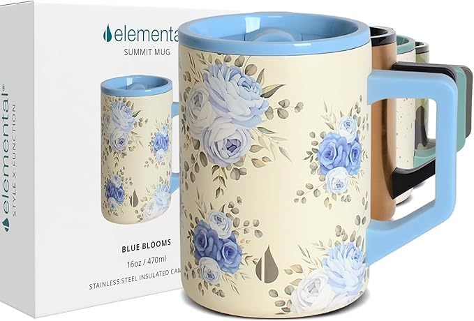 Elemental Insulated Coffee Mug - Triple-Wall Stainless Steel