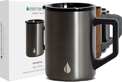 Elemental Insulated Coffee Mug - Triple-Wall Stainless Steel