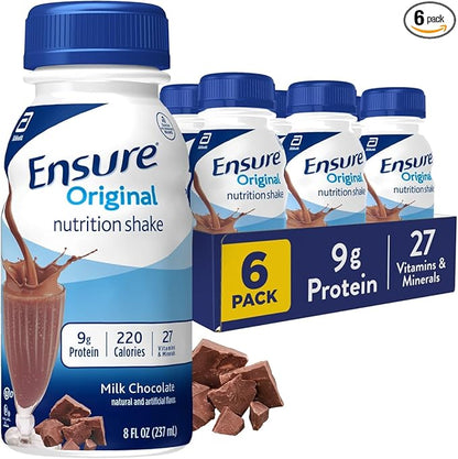 Ensure Original Milk Chocolate Nutrition Shake 4/6PK