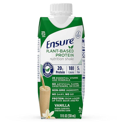 Ensure Plant Protein Nutrition Shakes Chocolate 11 Fl Oz Each (Pack of 3)