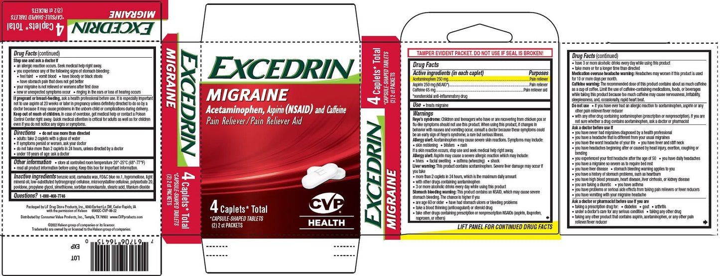 Excedrin Migraine Pain Reliever Caplets