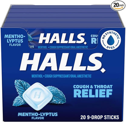 HALLS Relief Menthol Lyptus Cough Drops