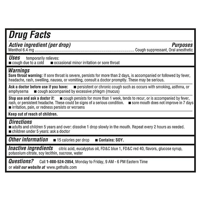 HALLS Relief Menthol Lyptus Cough Drops