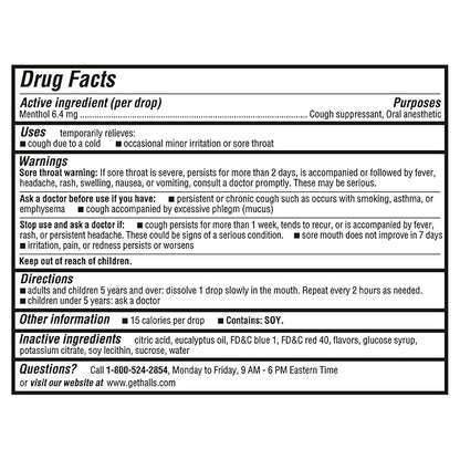 HALLS Relief Menthol Lyptus Cough Drops