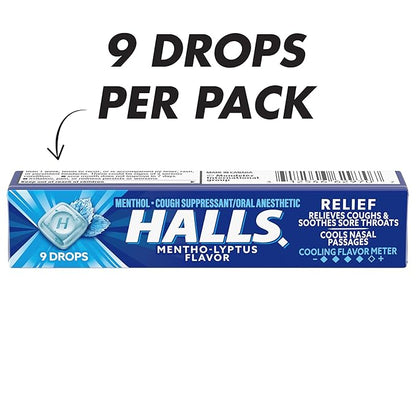 HALLS Relief Menthol Lyptus Cough Drops