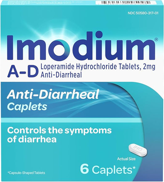 Imodium A-D Diarrhea Relief Caplets with Loperamide