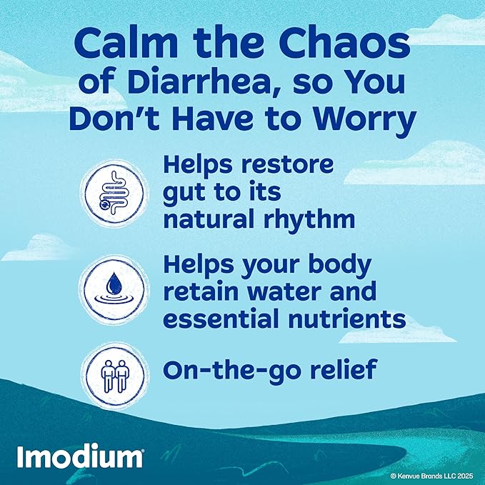Imodium A-D Diarrhea Relief Caplets with Loperamide