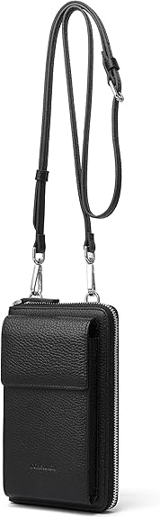 DORIS&JACKY Small Leather Crossbody Bags for Women