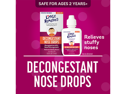 Little Remedies Noses Decongestant Nose Drops for Infants and Children