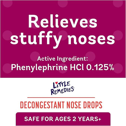 Little Remedies Noses Decongestant Nose Drops for Infants and Children