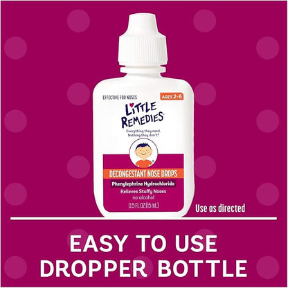 Little Remedies Noses Decongestant Nose Drops for Infants and Children