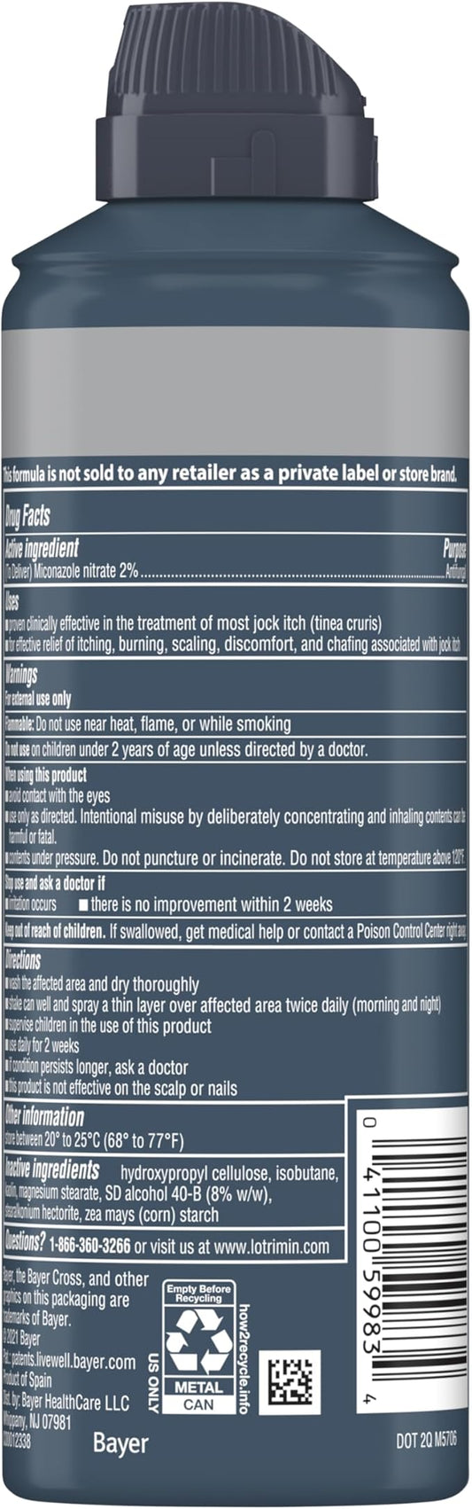 LOTRIMIN AF Jock Itch Powder Spray 4.6oz.