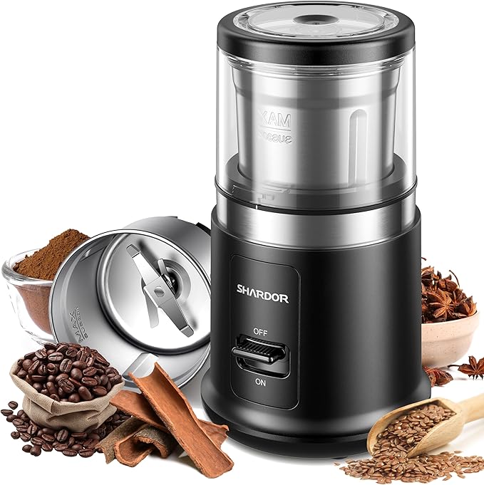 SHARDOR One Touch Coffee Grinder Electric, Spice