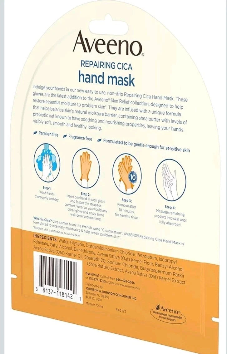 AVEENO REPAIRING CICA HAND MASK