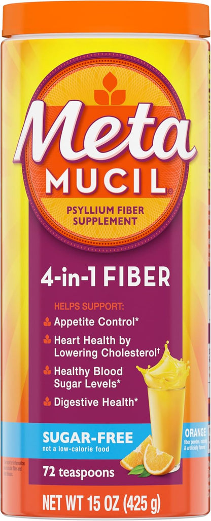 Metamucil 4-in-1 Psyllium Husk Fiber Supplement