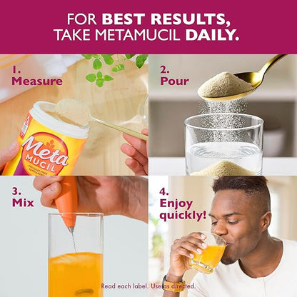 Metamucil 4-in-1 Psyllium Husk Fiber Supplement