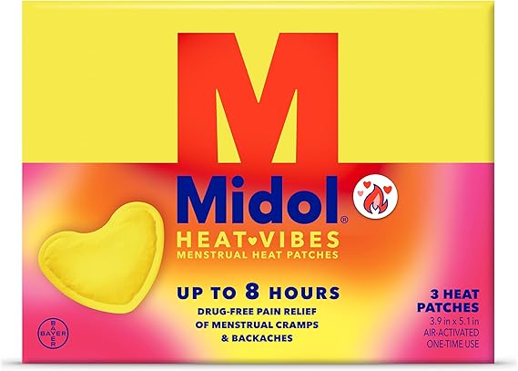 Midol Heat Vibes Menstrual Pain Relief Patches
