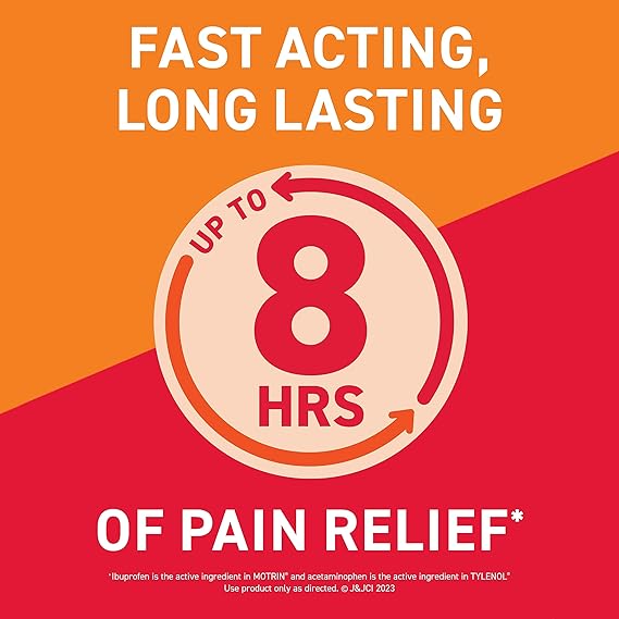 Motrin Dual Action with Tylenol, Fast-Acting Dual Action Pain Reliever