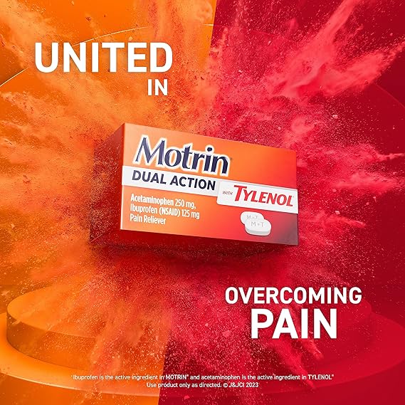 Motrin Dual Action with Tylenol, Fast-Acting Dual Action Pain Reliever