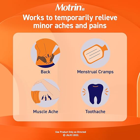 Motrin IB, Ibuprofen 200mg Tablets