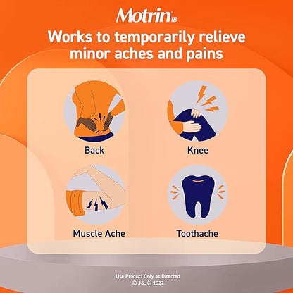 Motrin IB Liquid Gels + 200mg Ibuprofen per Capsule, Pain Reliever & Fever Reducer for Adults
