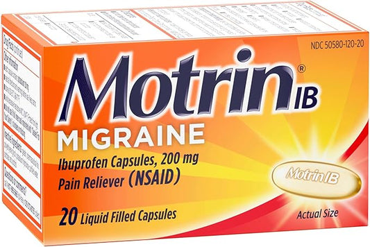 Motrin IB Migraine Relief Liquid Gel Capsules