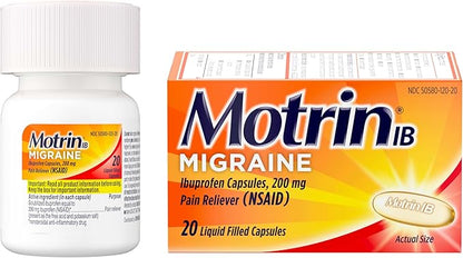 Motrin IB Migraine Relief Liquid Gel Capsules