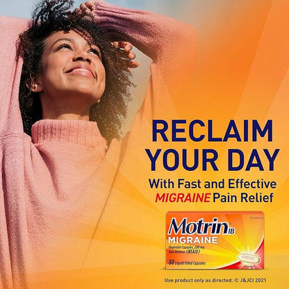 Motrin IB Migraine Relief Liquid Gel Capsules