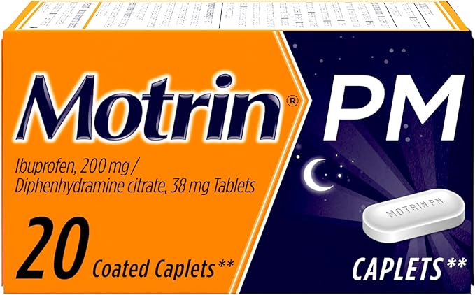 Motrin PM Pain Relief Caplets with 200 mg Ibuprofen