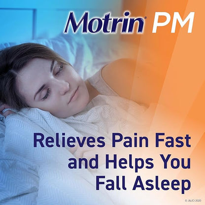 Motrin PM Pain Relief Caplets with 200 mg Ibuprofen