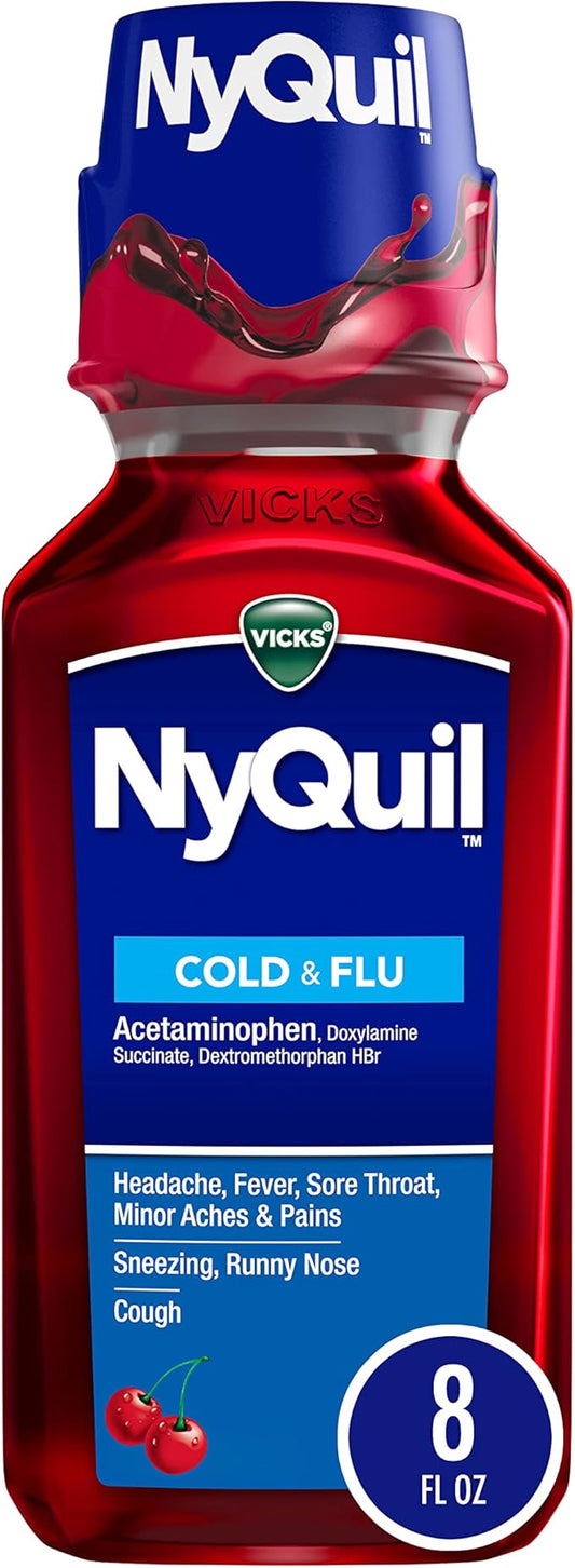 Vicks NyQuil Cough Nighttime Relief, 8 Fl Oz