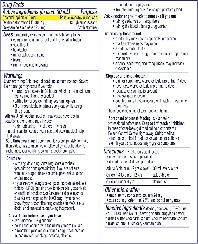 Vicks NyQuil Cough Nighttime Relief, 8 Fl Oz